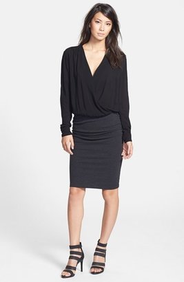 James Perse Collage Wrap Dress