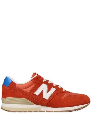 New Balance 996 Nylon & Suede Sneakers