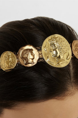Dolce & Gabbana Gold-tone coin headband