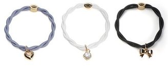 Juicy Couture Set Of 3 Twisted Iconic Charmy Hair Elastics