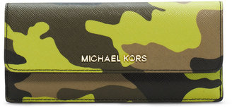 MICHAEL Michael Kors Jet Set Camo Travel Flat Wallet