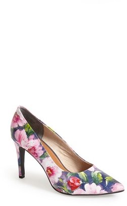 Seychelles 'Frequency' Floral Print Leather Pointy Toe Pump (Women)