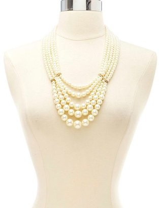Charlotte Russe Layered Pearl Statement Necklace