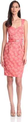 French Connection Women's Fantasy Jacquard Sweetheart Dress