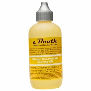 c. Booth Shaving Oil, Mimosa Honeysuckle