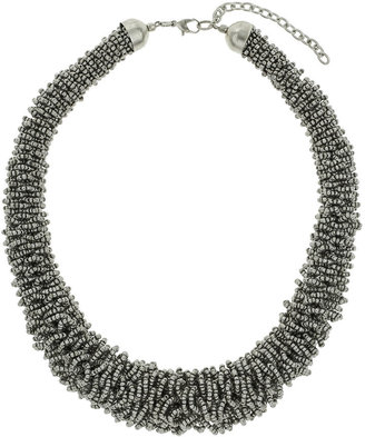 Wallis Silver Seed Bead Collar