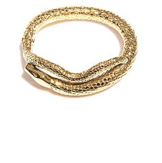 Aurélie Bidermann Tao gold-plated snake bracelet