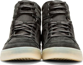 Diesel Black Nubuck Basket Dia Sneakers