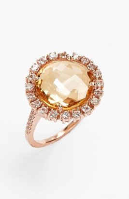 Suzanne Kalan Round Sapphire Bezel Ring