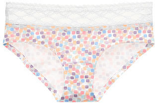 Victoria's Secret Cotton Lingerie Lace-waist Hiphugger Panty