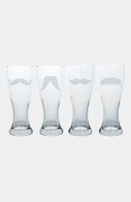 Cathy's Concepts Mustache Pilsner Glasses