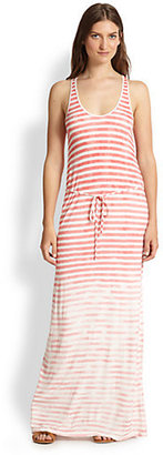 Soft Joie Emilia Faded-Stripe Jersey Maxi Dress