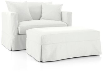 Crate & Barrel Slipcover Only for Willow Modern Slipcovered Twin Sleeper Sofa