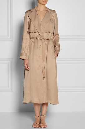 Lanvin Wrap-front piqué coat