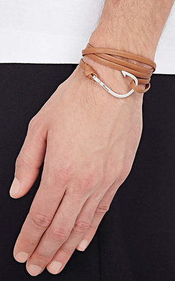 Miansai Men's Hook On Leather Wrap Bracelet