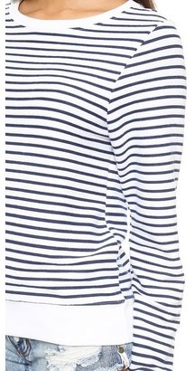Wildfox Couture Stripe Baggy Beach Sweatshirt
