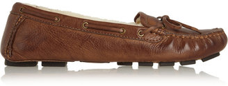 Frye Reagan shearling-lined leather loafers