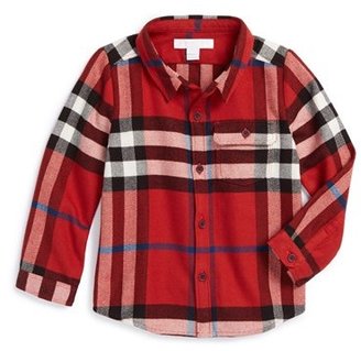 Burberry Check Flannel Woven Sport Shirt (Baby Boys)