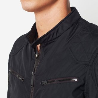 Denim & Supply Ralph Lauren Zip-up Biker Jacket with Zipped Cuffs, Cotton Lining