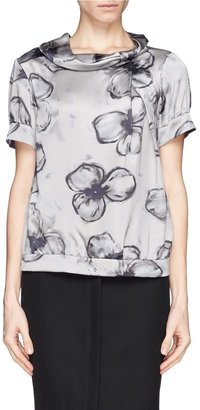 Armani Collezioni Floral print silk blouse