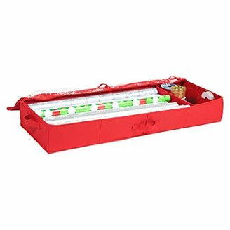 Richard's Homewares Christmas Storage Organizer - Wrapping Paper Storage and Under-bed Storage Container for Holiday Storage of Gift Bags