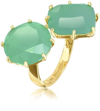 Les Nereides La Diamantine 'You and I' Emerald Green Ring