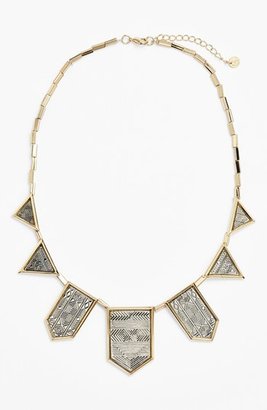 House Of Harlow Engraved Frontal Necklace