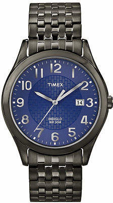 Timex Mens Black & Blue Expansion Band Watch No Color Family