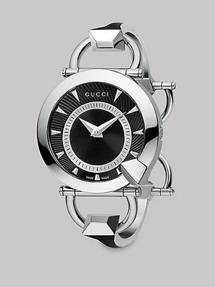 Gucci Stainless Steel Round Bangle Watch