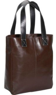 Leatherbay Leather Shopping Tote