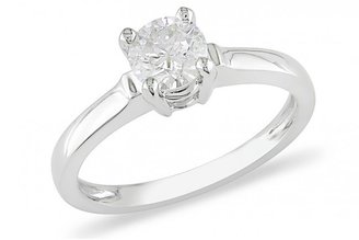 Ice 3/4 CT Diamond 14K White Gold Solitaire Engagement Ring