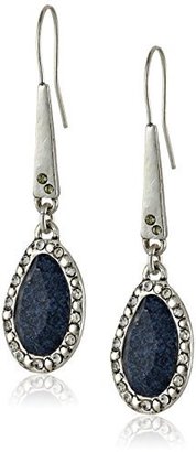 Kenneth Cole New York Bar Harbor" Faceted Bead Long Drop Earrings