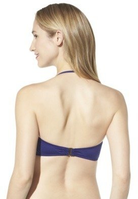 Mossimo Women's Mix and Match Molded Cup Bandeau Swim Top -Indigo Night