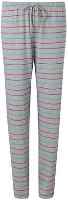 John Lewis 7733 John Lewis Multi Stripe Pyjama Pants, Grey / Multi