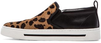 Marc by Marc Jacobs Cute Kicks 10mm Slip On Sneakers with Calf Fur