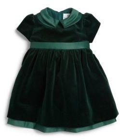 Florence Eiseman Infant's Velvet Double-Collar Dress