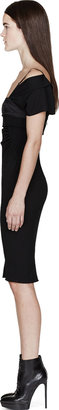 Nina Ricci Black Crepe Off-Shoulder Dress