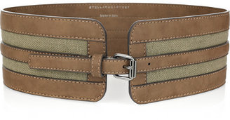 Stella McCartney Faux-leather and linen belt