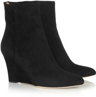 Jimmy Choo Mayor suede wedge ankle boots