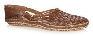 Red Herring Tan woven leather sandals