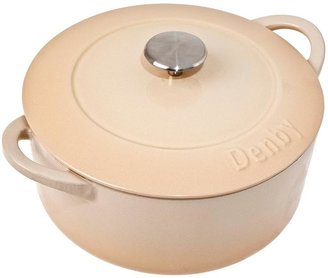 Denby Barley Cast Iron 24cm Round Cassserole Dish