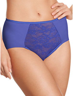 Wacoal Lace Finesse Full Briefs, Royal Blue / Lavender