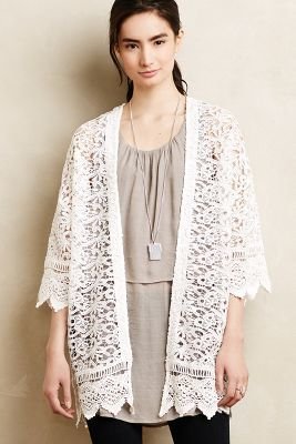 Anthropologie Sunday in Brooklyn Delina Lace Cardigan