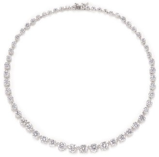 Kenneth Jay Lane CZ BY Crown cubic zirconia necklace