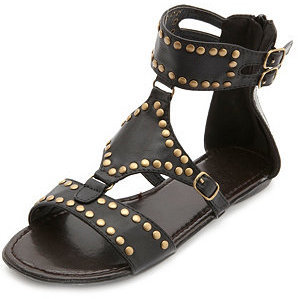 Charlotte Russe Studded Ankle Cuff Gladiator Sandals