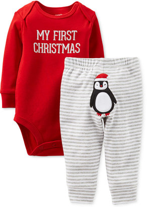 Carter's Baby Boys' or Baby Girls' 2-Piece My First Christmas Set