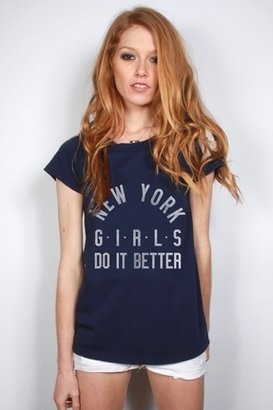 Rebel Yell NY Girls Do It Better Classic Crew in Blue Jean