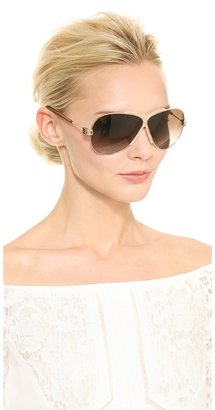Givenchy MIddle Rim Aviator Sunglasses