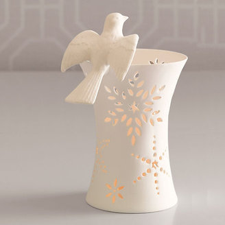 Gump's Snowflake Candleholder With Dove