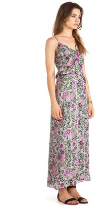 Anna Sui Sunflowers Print Maxi Dress